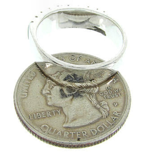 Southwestern Turquoise Mother Of Pearl Inlay Ring Size 8-1/2 AW63651